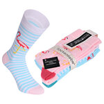 Damen Socken Baumwolle exotisches Florida-Flamingo-Design - 20