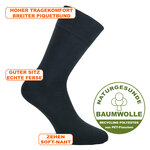 GOTS Bio-Baumwolle Socken Recycling-Polyester schwarz - 9