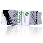 Damen Bambussocken Apollo Glitzer Muster schwarz-grau-mix - 2