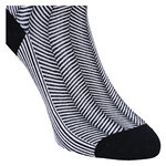 Damen Bambussocken Apollo Glitzer Muster schwarz-grau-mix - 25