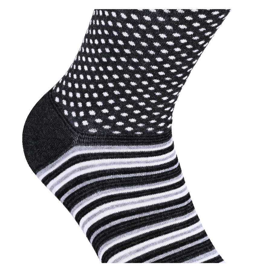 Herren Muster Bambussocken Apollo anthrazit-mix - 29
