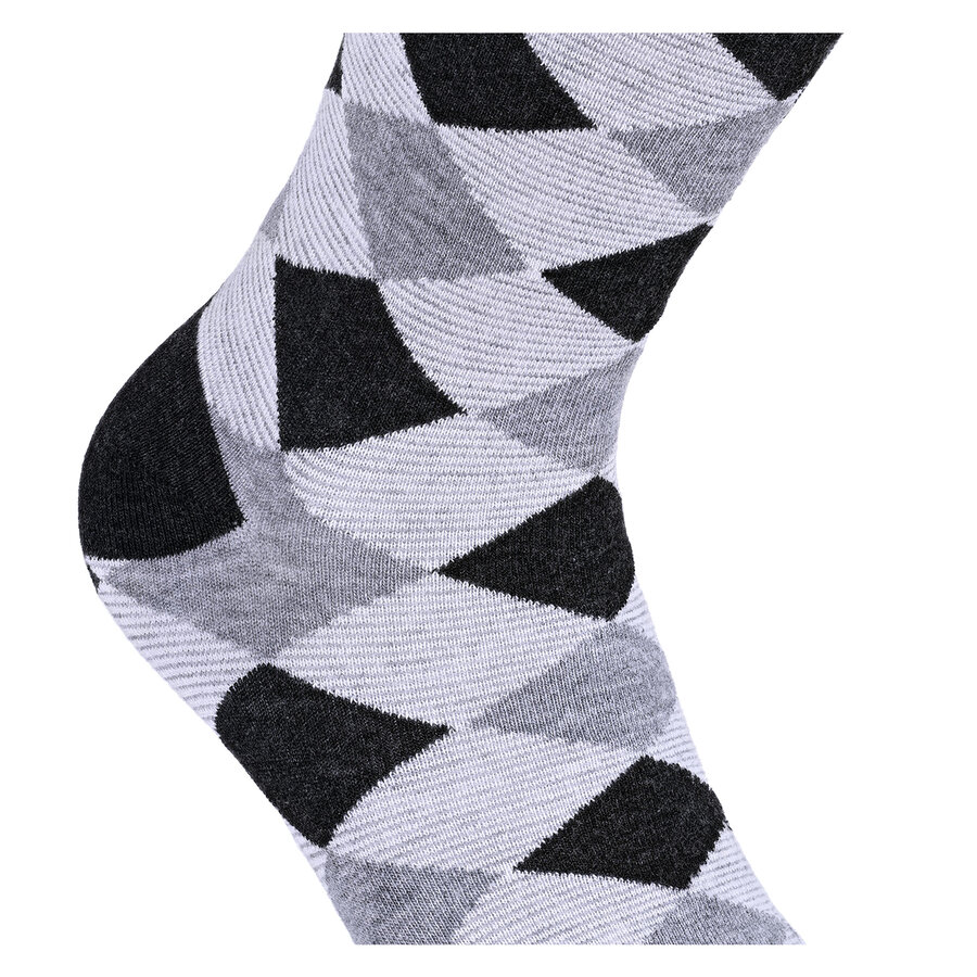 Herren Muster Bambussocken Apollo anthrazit-mix - 5