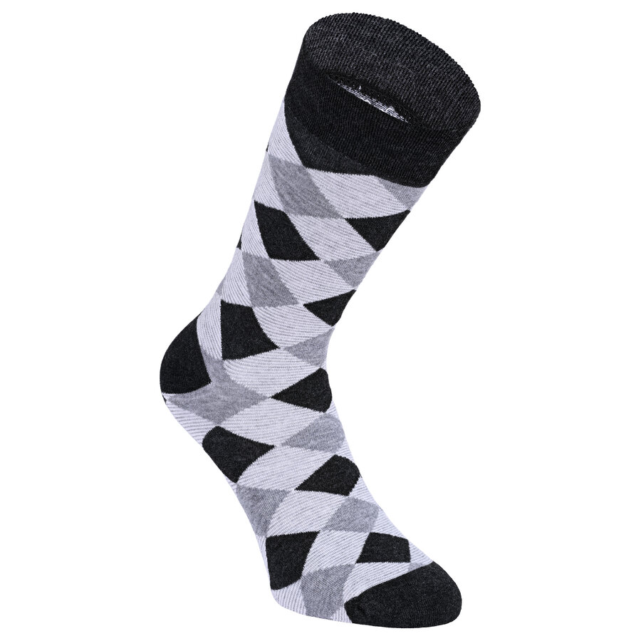 Herren Muster Bambussocken Apollo anthrazit-mix - 7