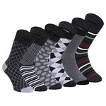 Herren Muster Bambussocken Apollo anthrazit-mix - 1