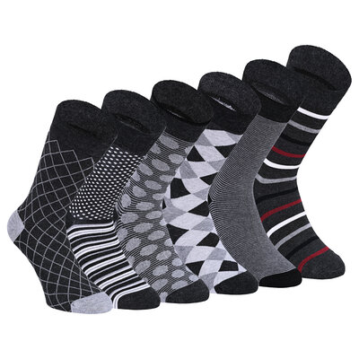 Herren Muster Bambussocken Apollo anthrazit-mix