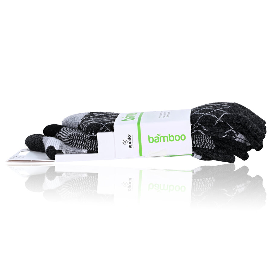 Herren Muster Bambussocken Apollo anthrazit-mix - 11