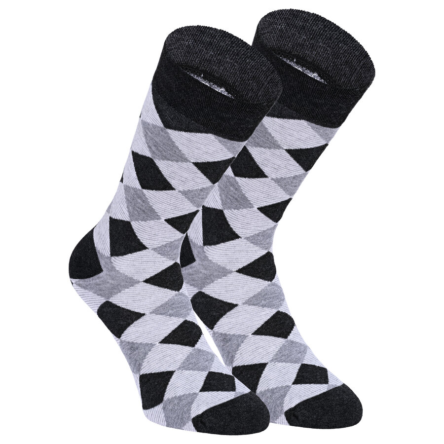 Herren Muster Bambussocken Apollo anthrazit-mix - 9