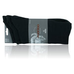 Herren Socken ohne Gummidruck Merino-Wolle Apollo schwarz - 3