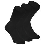 Herren Socken ohne Gummidruck Merino-Wolle Apollo schwarz - 1