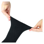 Diabetiker Venensocken dick Baumwolle Ultraflex schwarz - 18