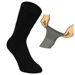 Diabetiker Venensocken dick Baumwolle Ultraflex schwarz - 8