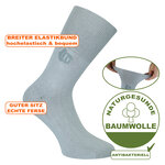 Diabetiker Venensocken dünn Baumwolle Ultraflex hellgrau - 8