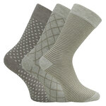 Herren Socken Bio-Baumwolle Streifen Muster beige Apollo - 39