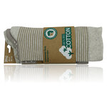 Herren Socken Bio-Baumwolle Streifen Muster beige Apollo - 45