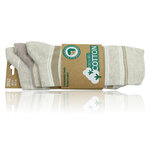 Herren Socken Bio-Baumwolle Streifen Muster beige Apollo - 44