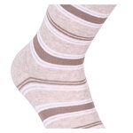 Herren Socken Bio-Baumwolle Streifen Muster beige Apollo - 19