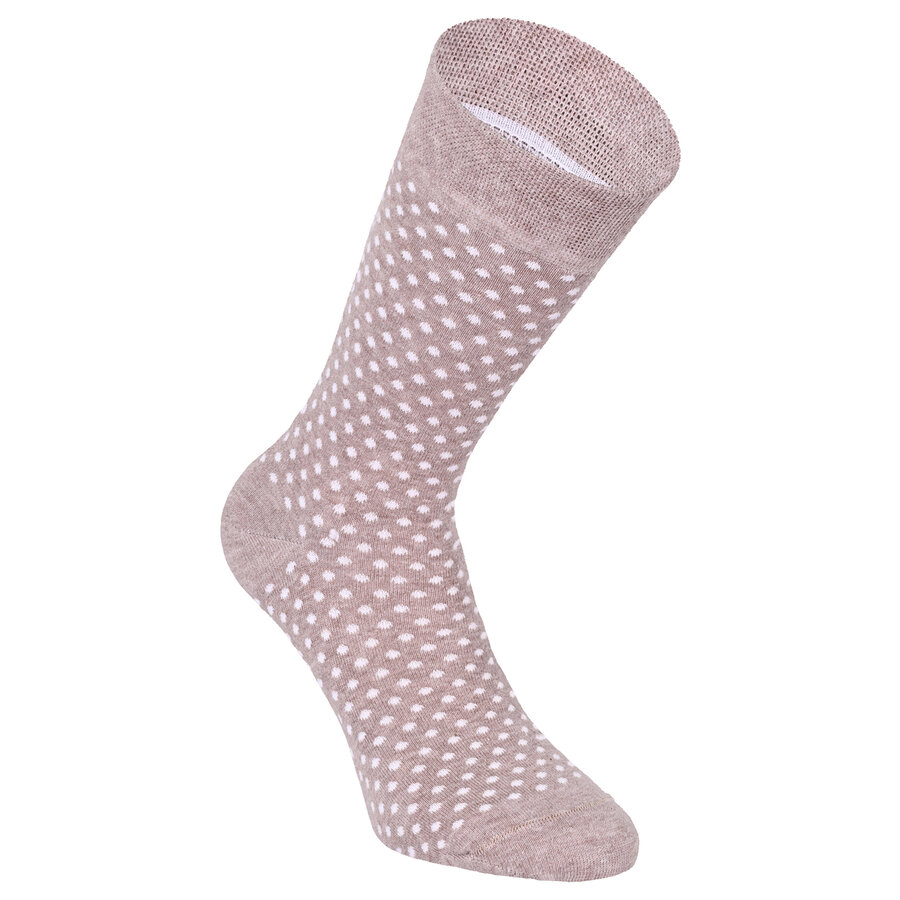 Herren Socken Baumwolle Streifen Muster beige Apollo - 20
