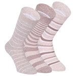 Herren Socken Bio-Baumwolle Streifen Muster beige Apollo - 15