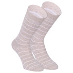 Herren Socken Bio-Baumwolle Streifen Muster beige Apollo - 23