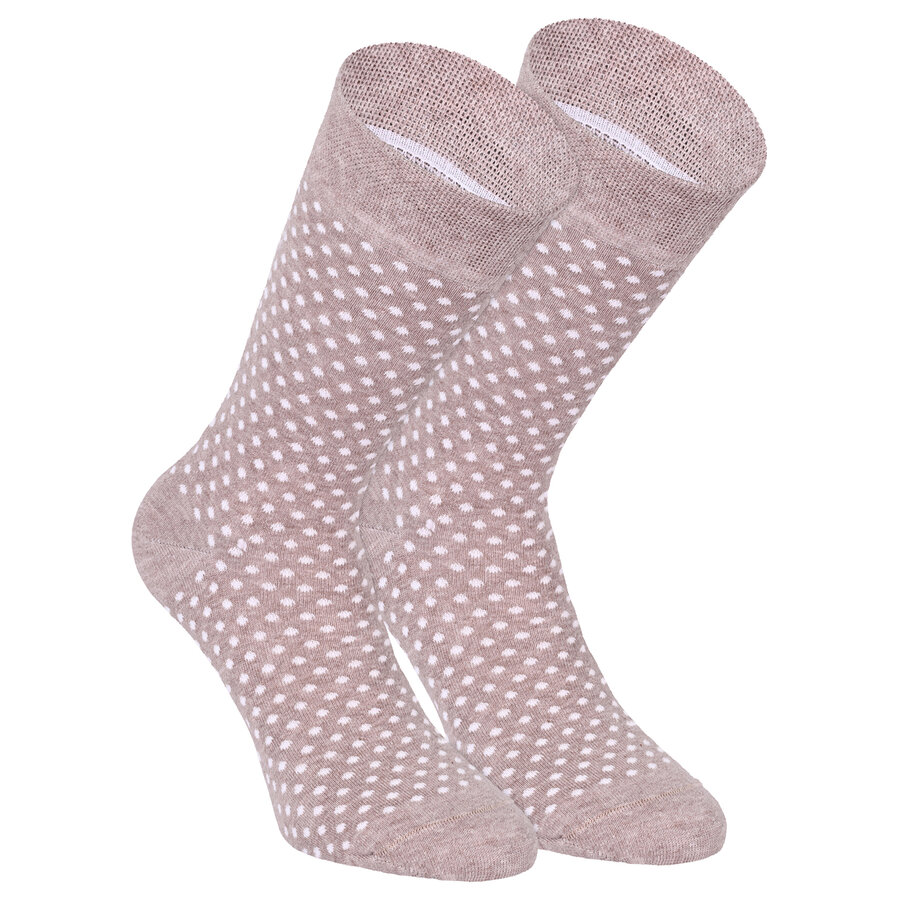 Herren Socken Baumwolle Streifen Muster beige Apollo - 22