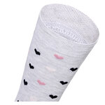 Damen Socken Bio-Baumwolle Apollo Muster Ringel Herzen Sterne beige-altrosa-mix - 3
