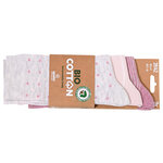 Damen Socken Bio-Baumwolle Apollo Muster Ringel Herzen Sterne beige-altrosa-mix - 30