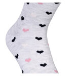 Damen Socken Bio-Baumwolle Apollo Muster Ringel Herzen Sterne beige-altrosa-mix - 6