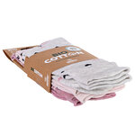 Damen Socken Bio-Baumwolle Apollo Muster Ringel Herzen Sterne beige-altrosa-mix - 5