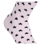 Damen Socken Bio-Baumwolle Apollo Muster Ringel Herzen Sterne beige-altrosa-mix - 32