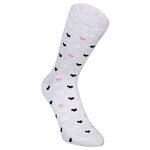 Damen Socken Bio-Baumwolle Apollo Muster Ringel Herzen Sterne beige-altrosa-mix - 34