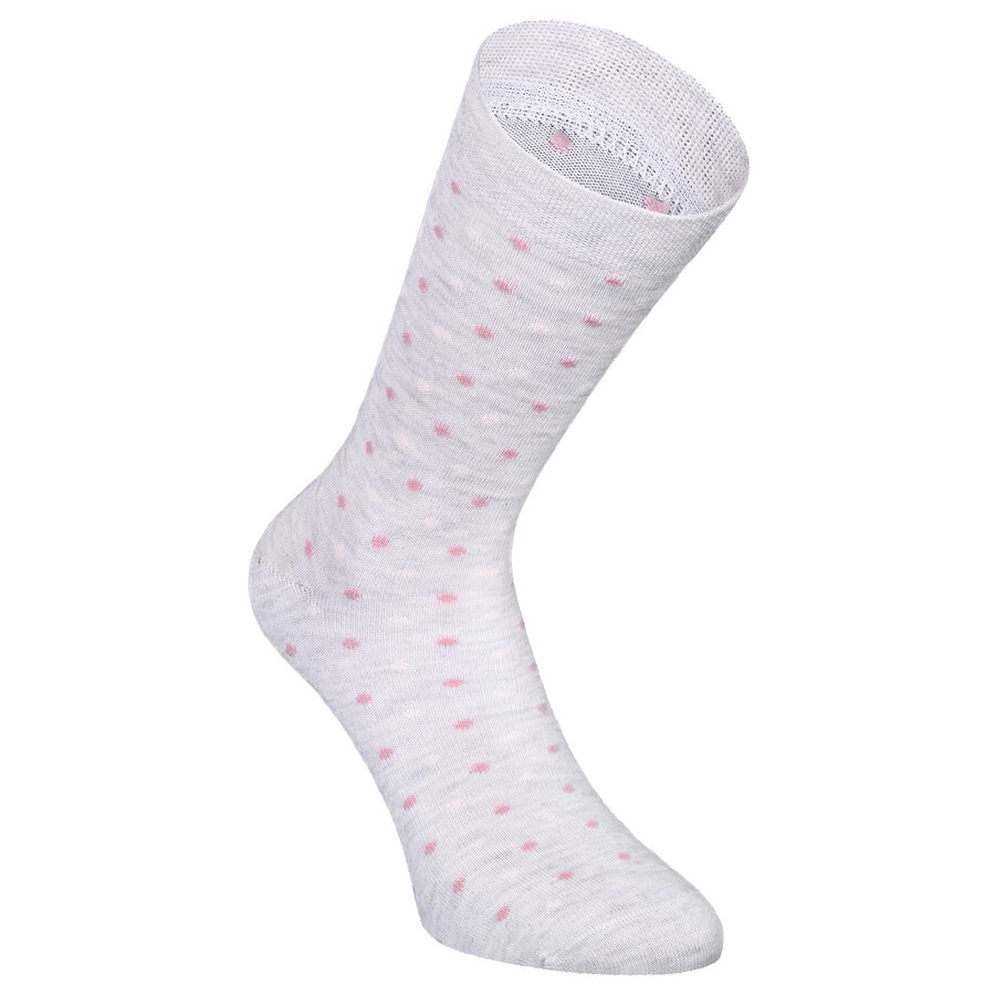 Damen Socken Baumwolle Apollo Muster Ringel Herzen Sterne beige-altrosa-mix - 8