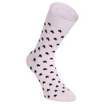 Damen Socken Bio-Baumwolle Apollo Muster Ringel Herzen Sterne beige-altrosa-mix - 35