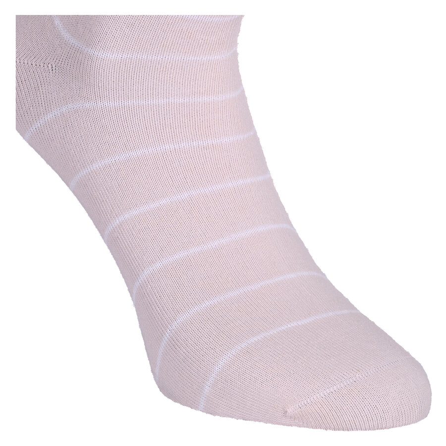 Damen Socken Baumwolle Apollo Muster Ringel Herzen Sterne beige-altrosa-mix - 26