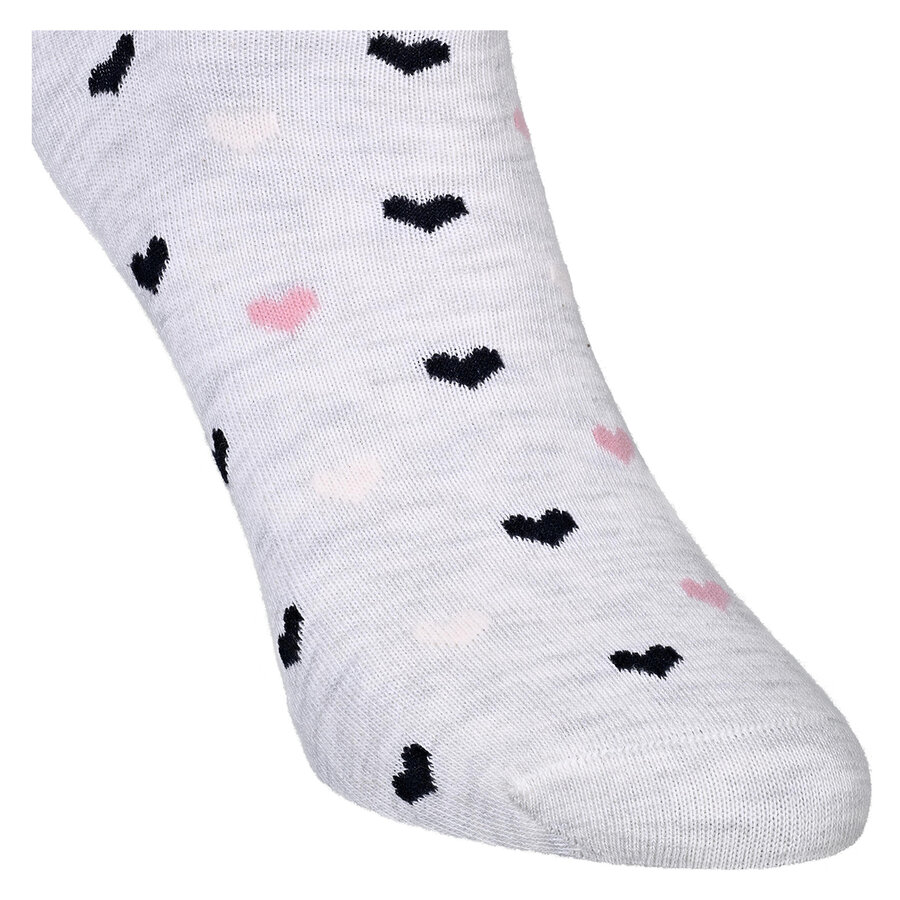 Damen Socken Baumwolle Apollo Muster Ringel Herzen Sterne beige-altrosa-mix - 38
