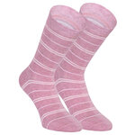 Damen Socken Bio-Baumwolle Apollo Muster Ringel Herzen Sterne beige-altrosa-mix - 37