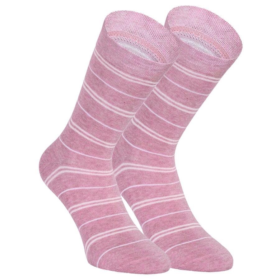 Damen Socken Baumwolle Apollo Muster Ringel Herzen Sterne beige-altrosa-mix - 37
