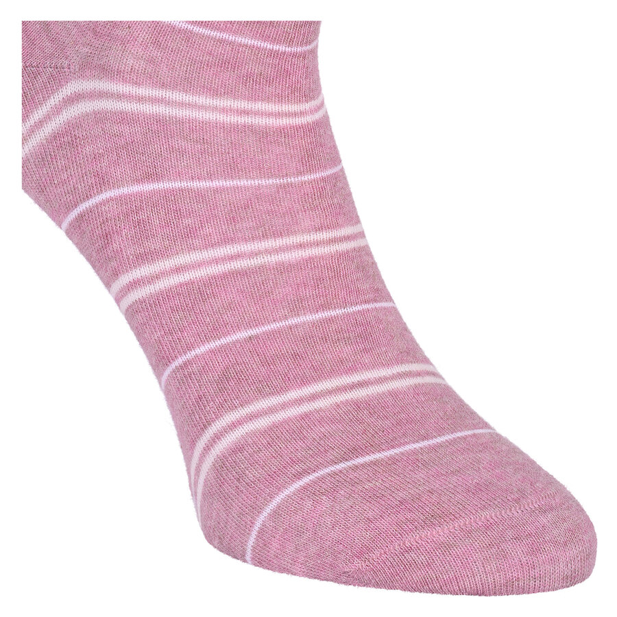 Damen Socken Baumwolle Apollo Muster Ringel Herzen Sterne beige-altrosa-mix - 14