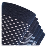 Herren Socken Bio Baumwolle Linien Muster blau-marine-mix Apollo - 37