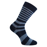 Herren Socken Bio Baumwolle Linien Muster blau-marine-mix Apollo - 42