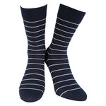 Herren Socken Bio Baumwolle Linien Muster blau-marine-mix Apollo - 44