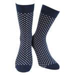 Herren Socken Bio Baumwolle Linien Muster blau-marine-mix Apollo - 53