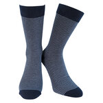 Herren Socken Bio Baumwolle Linien Muster blau-marine-mix Apollo - 52