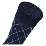 Herren Socken Bio Baumwolle Linien Muster blau-marine-mix Apollo - 27