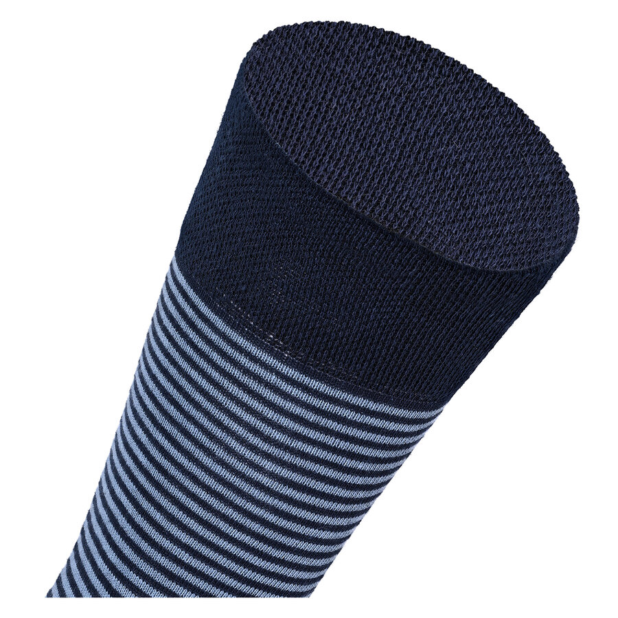 Herren Socken Baumwolle Linien Muster blau-marine-mix Apollo - 5