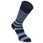 Herren Socken Bio Baumwolle Linien Muster blau-marine-mix Apollo - 8