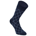 Herren Socken Bio Baumwolle Linien Muster blau-marine-mix Apollo - 31