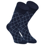Herren Socken Bio Baumwolle Linien Muster blau-marine-mix Apollo - 33
