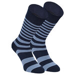 Herren Socken Bio Baumwolle Linien Muster blau-marine-mix Apollo - 10