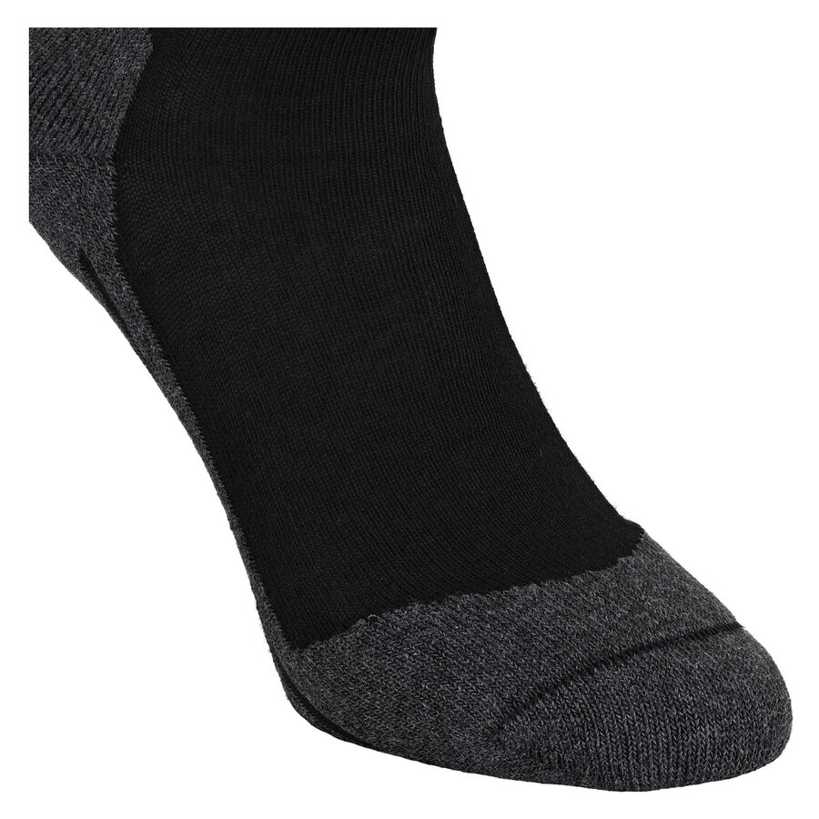 Sport Sneaker Kurzsocken mit Silber Frottee Fußbett Made in Germany schwarz - 5
