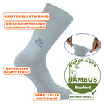 Gesundheits-Bambussocken DeoMed hellgrau - 11